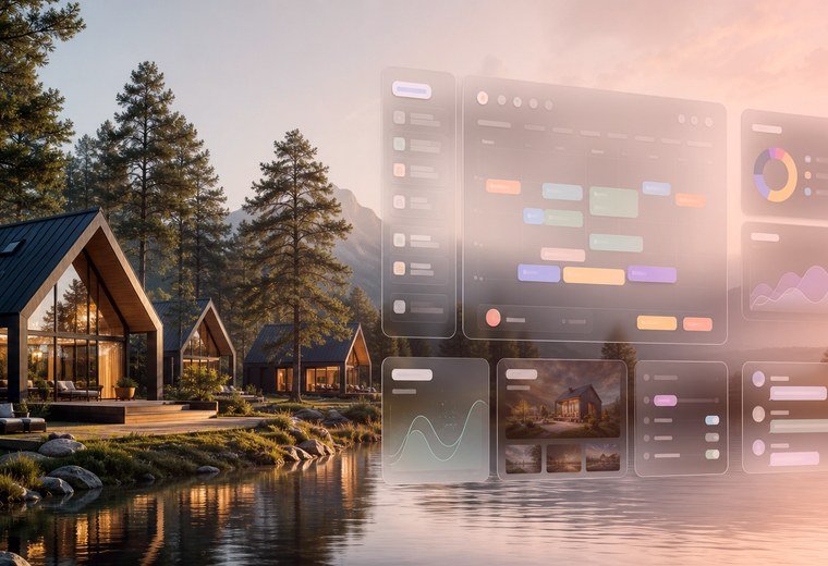 A custom hospitality system designed around an independent retreat